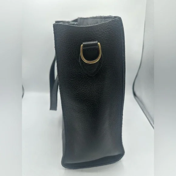 Portland Leather Goods Large Lola pebbled black north south PLG - Picture 8 of 10